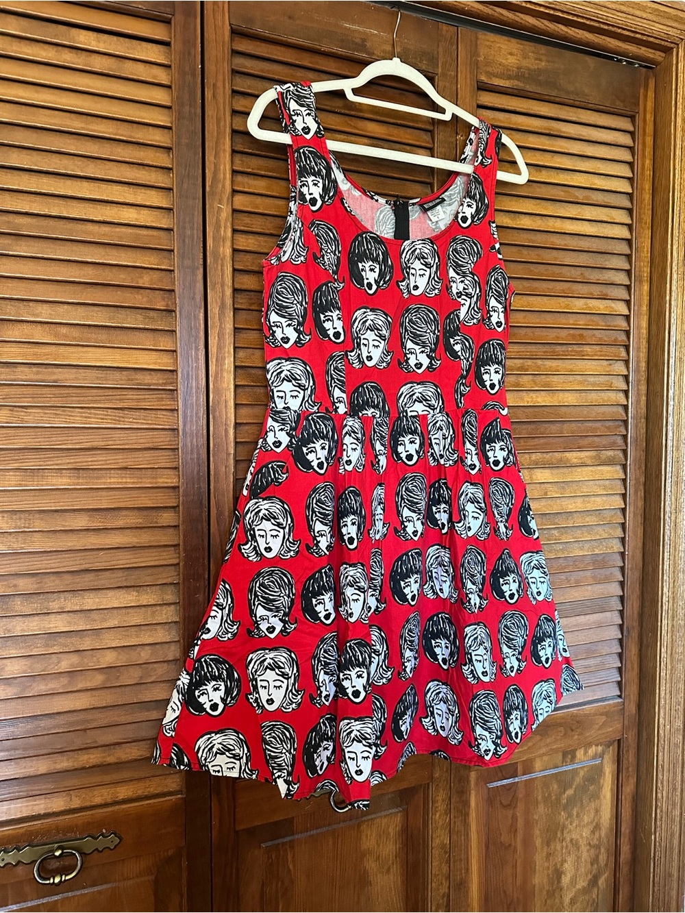 Retrolicious 1960s hairdos fit and flare dress size XL - Picture 8 of 12